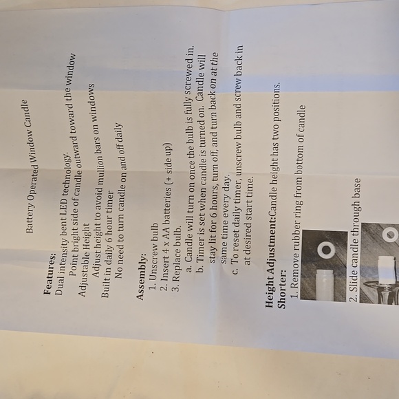 Set Of 4 Ultra-Bright LED Window Candles - Picture 2 of 7